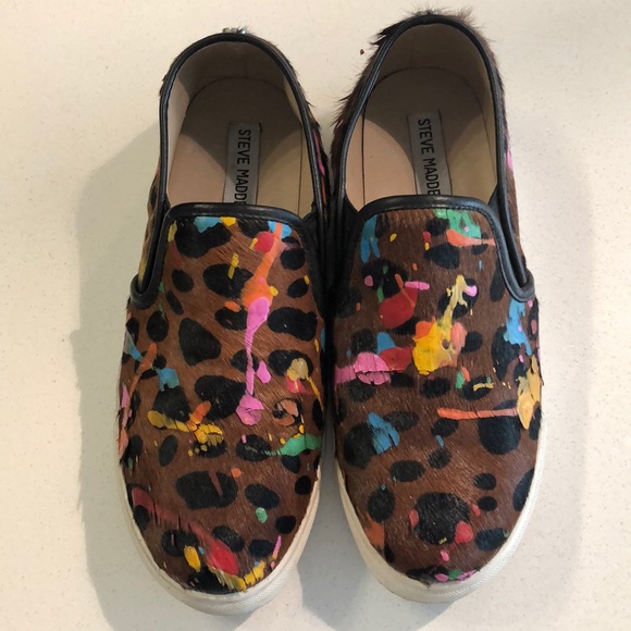 Steve Madden Shoes - Steve Madden emmmaa paint splattered slides